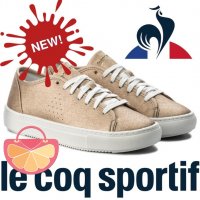 ПРОМО 🍊 LE COQ SPORTIF № 37/38 & 39/40 🍊 Дамски кожени обувки в розово златисто нови с кутия, снимка 1 - Дамски ежедневни обувки - 26377556