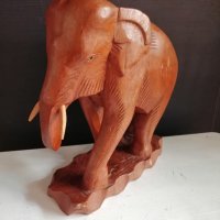 Сувенир дървен слон , снимка 2 - Статуетки - 40267294