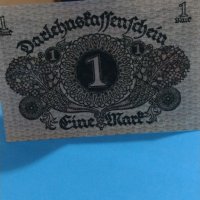 Рядка банкнота една марка 1920 година Германия с червен печат за колекция - 18854, снимка 5 - Нумизматика и бонистика - 31186585