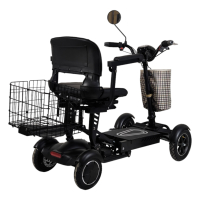 Инвалидна сгъваема четириколка MaxMotors 750W - black, снимка 3 - Инвалидни колички - 44659861