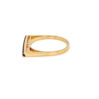 Златен дамски пръстен 1,71гр. размер:53 14кр. проба:585 модел:22003-5, снимка 3 - Пръстени - 44764489