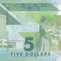 5 долара 2020, Тринидад и Тобаго, снимка 2 - Нумизматика и бонистика - 35338748