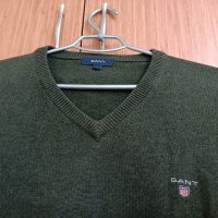 Gant мъжки пуловер размер L зелен , снимка 3 - Пуловери - 39580701