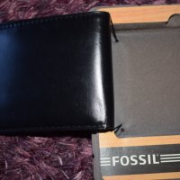 FOSSIL мъжки кожен портфейл - подаръчен комплект, снимка 3 - Портфейли, портмонета - 39727583