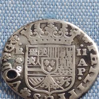 Сребърна монета 2 реала 1736г. Филип пети Севиля Испания 13647, снимка 10 - Нумизматика и бонистика - 42891010