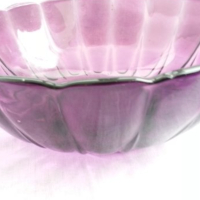 Стъклени купи цветно  лилаво стъкло, снимка 4 - Антикварни и старинни предмети - 17710124