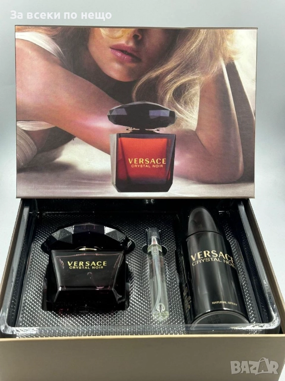 Versace Crystal Noir Подаръчен Комплект За Жени Код E1167, снимка 1