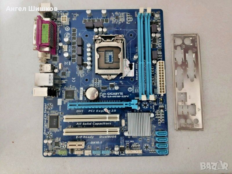 Дънна платка H61 Gigabyte GA-H61M-S2PV Socket 1155, снимка 1