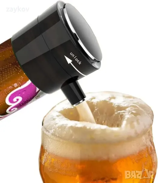 Барботер за бира, преносим пенообразувател за бира GEEZO Машина за пяна за бира, снимка 1