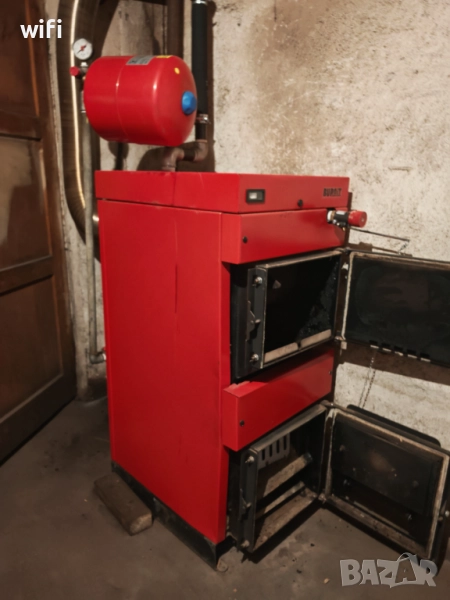 Нов котел на твърдо гориво 25 КВ.и нов радиатор 3 КВ, снимка 1