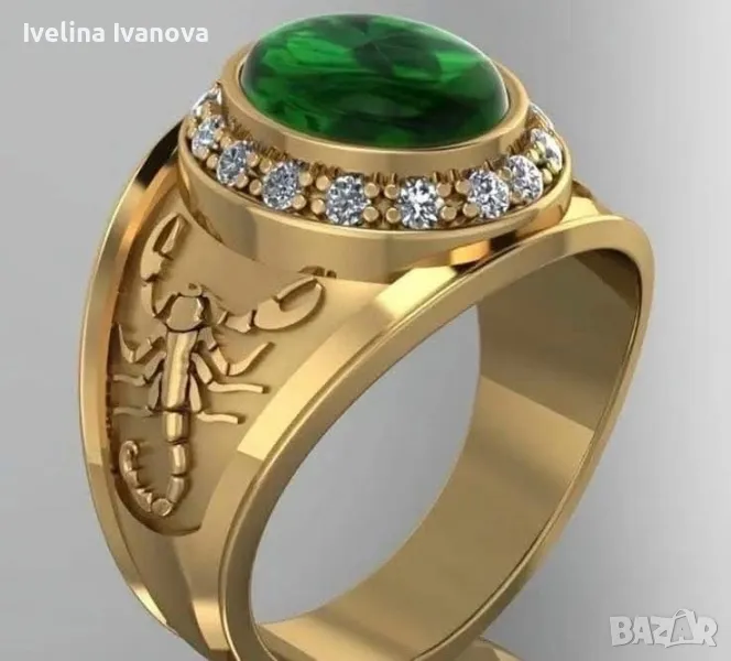 Страхотен мъжки пръстен Скорпион, снимка 1