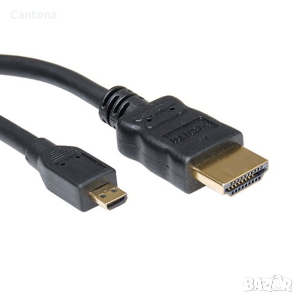 HDMI to micro HDMI cable - HDMI към microHDMI кабел (150 см), снимка 1