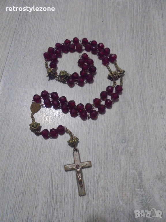 № 8412 Стара молитвена броеница / розарий /  , снимка 1