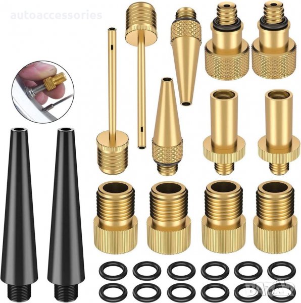 3000053808 Комплект адаптери за напомпване 26 елемента 63460, снимка 1