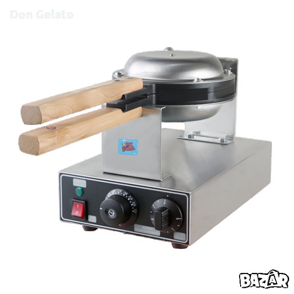Професионален гофретник за Bubble Waffle гофрети Don Gelato + ПОДАРЪК, снимка 1