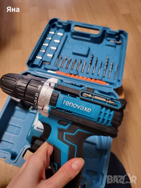 Комплект бормашина с двойна батерия и безчетков мотор за точност и мощност във всеки детайл, снимка 1