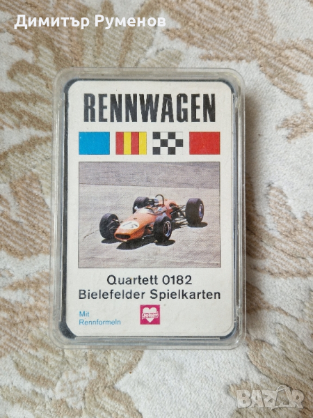 Rennwagen Kwartet - 0182_Bielefelder Spielkarten 1972


   

, снимка 1
