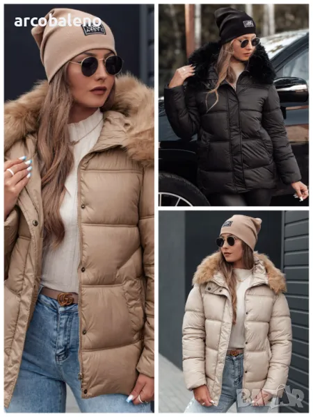 NORDKOLL Дамско зимно яке с качулка, 3цвята , снимка 1