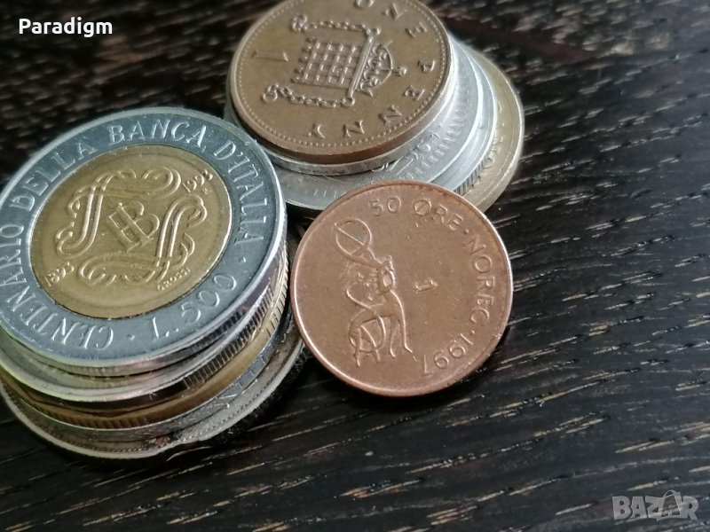 Монета - Норвегия - 50 оре | 1997г., снимка 1