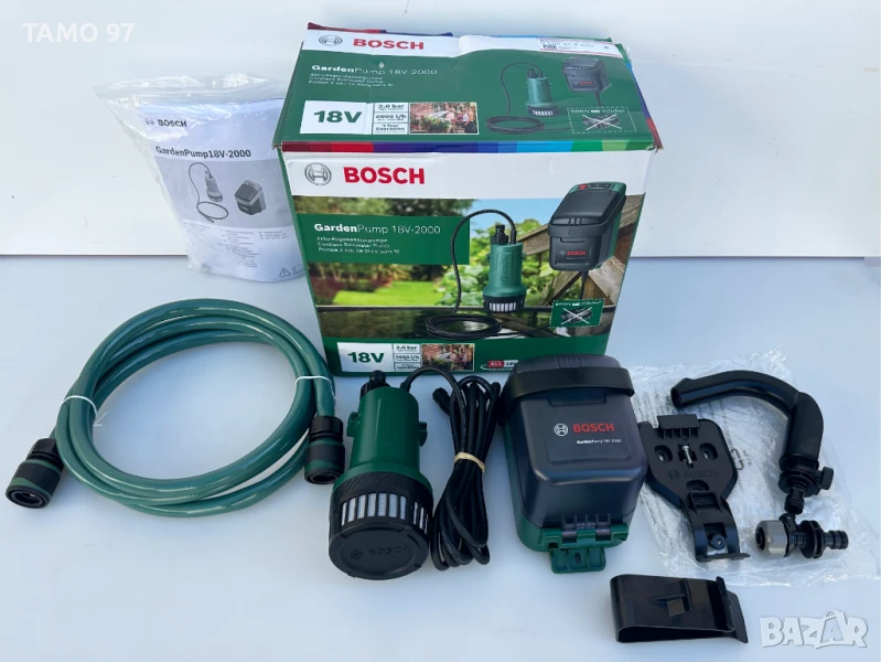 Bosch GardenPump 18V-2000 - Нова акумулаторна градинска помпа , снимка 1