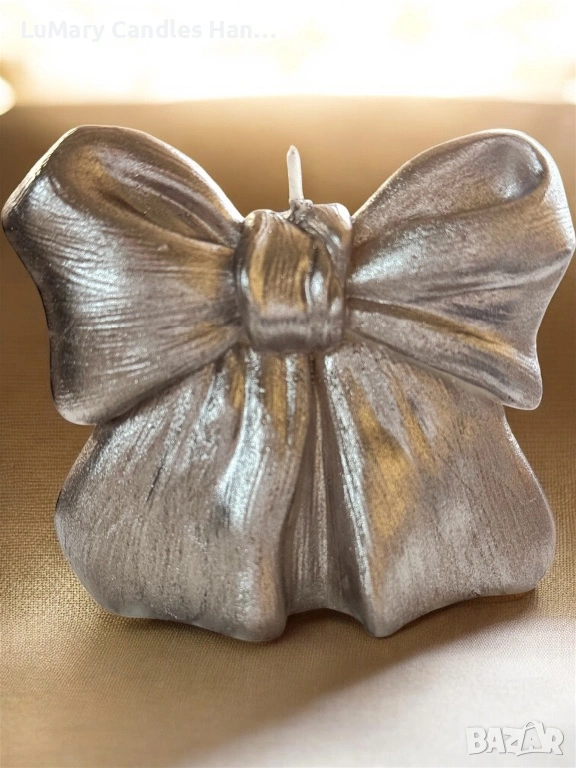 Свещ “ Златна панделка”, снимка 1