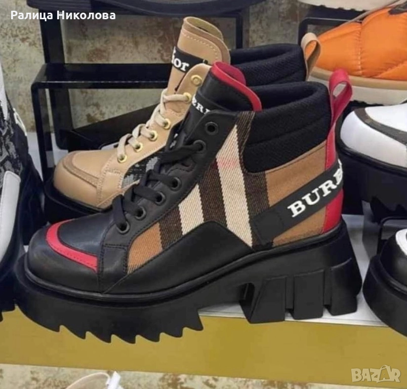 Боти  на платформа Burberry 35 н, снимка 1