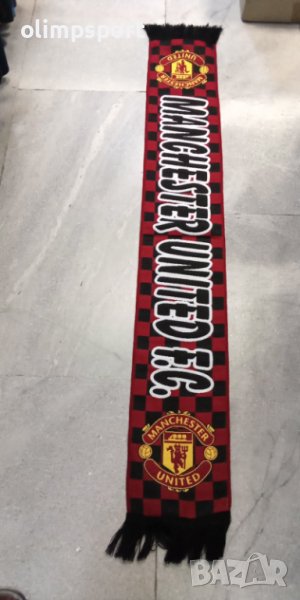 шал футболен Manchester United  нов тъкан, размер 20 х 140см, снимка 1