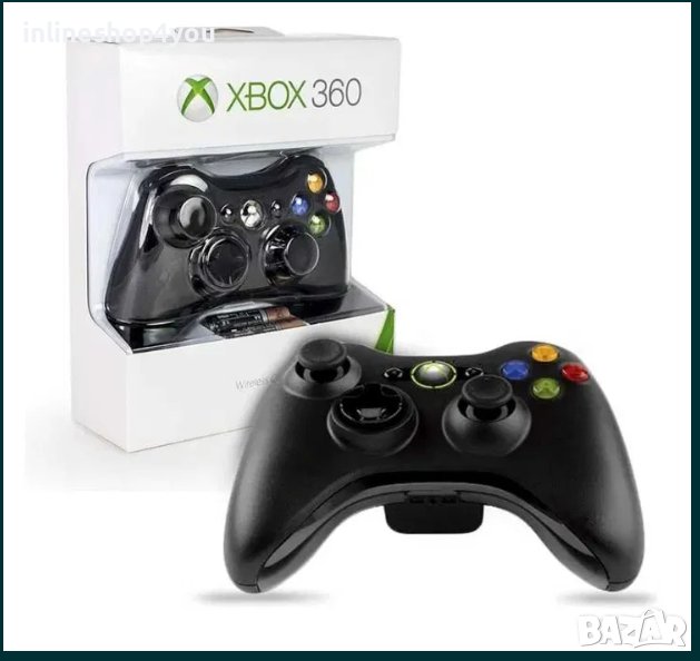 Безжичен Microsoft Xbox 360 Контролер(Джойстик)Геймпад в Аксесоари в гр ...