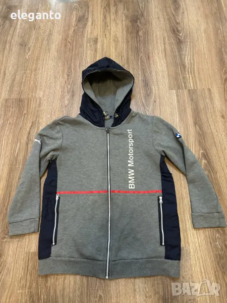 Оригинална мъжка горница/суичър Puma BMW Motorsport Zip Hoodie , S размер , снимка 1