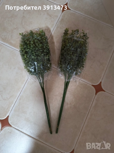 12 броя изкуствен евкалипт за декорация цената е за всички, снимка 1