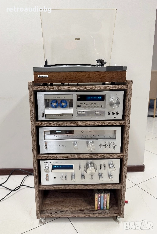🔊ТОП ретро аудио сет PIONEER усилвател SA-7800, тунер ST-7800, дек CT-F850, грамофон PL-112D, рак🔉, снимка 1