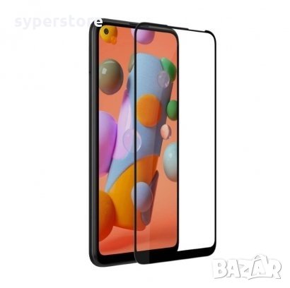 Стъклен протектор за Samsung Galaxy A11 9D FullFace FullGlue лепило по цялата повърност, снимка 1