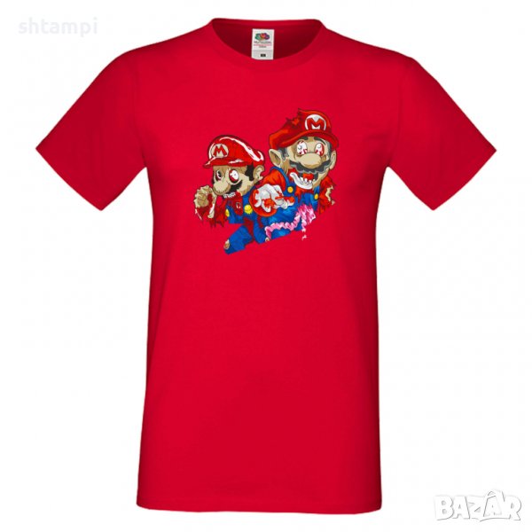 Мъжка тениска Mario Zombie 2 Игра,Изненада,Подарък,Празник,Повод, снимка 1