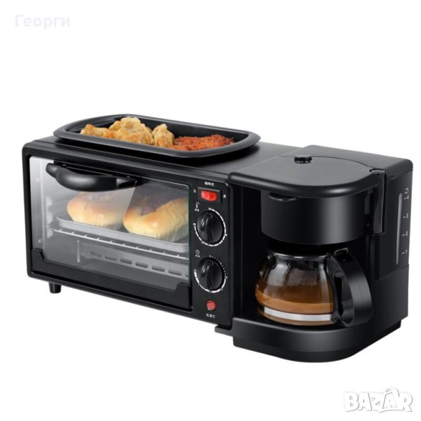 🤩Многофункционална Печка, тостер фурна и кафемашина – 3в1, снимка 1