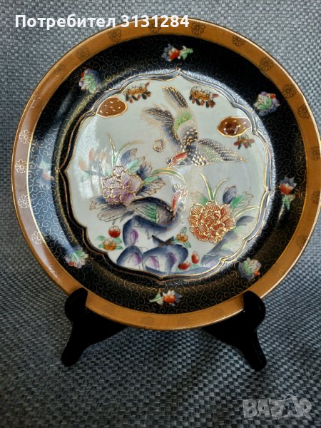 Антикварна японска ръчно рисувана  чиния Royal Satsuma, снимка 1