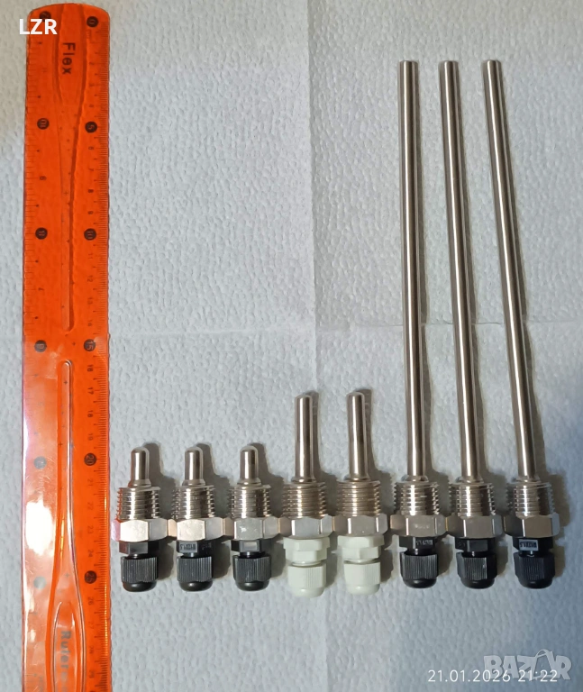 Неръждаеми гилзи за температурни датчици, снимка 1