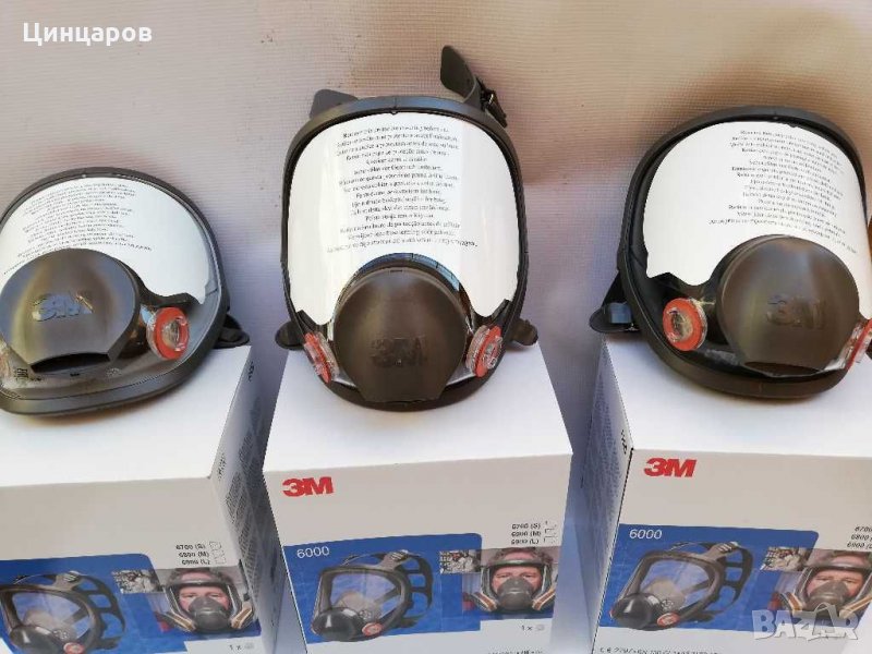 3М 6700, 3М6800, 3М 6900 маска за цяло лице.Оригинален продукт с включен филтър 2135 P3R-3компл/6бр., снимка 1