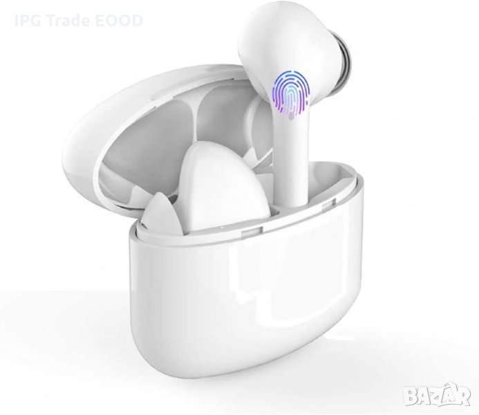 ПРОМО! Безжични слушалки с вграден микрофон + зарядна станция/кутия , снимка 1