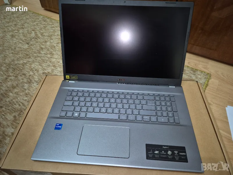 Продавам лаптоп Acer Aspire A517-53-71C7 17,3 2×8/1024GB SSD, снимка 1