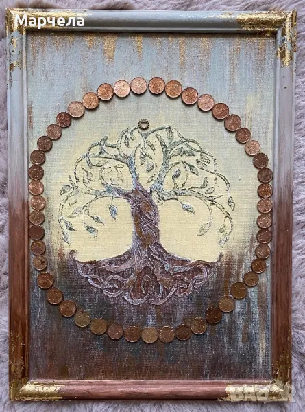 Картини "Дърво на парите" с монети, снимка 1