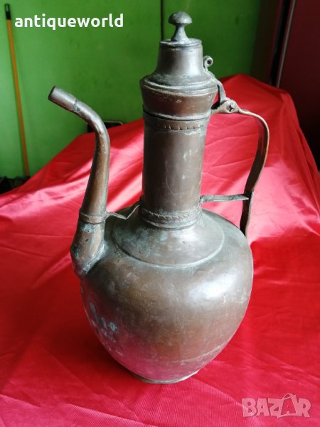 Стар Голям Бакърен ОСМАНСКИ ИБРИК ,Кана, снимка 1