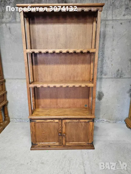 Библиотека в стил Рустик изработена изцяло от дърво, снимка 1