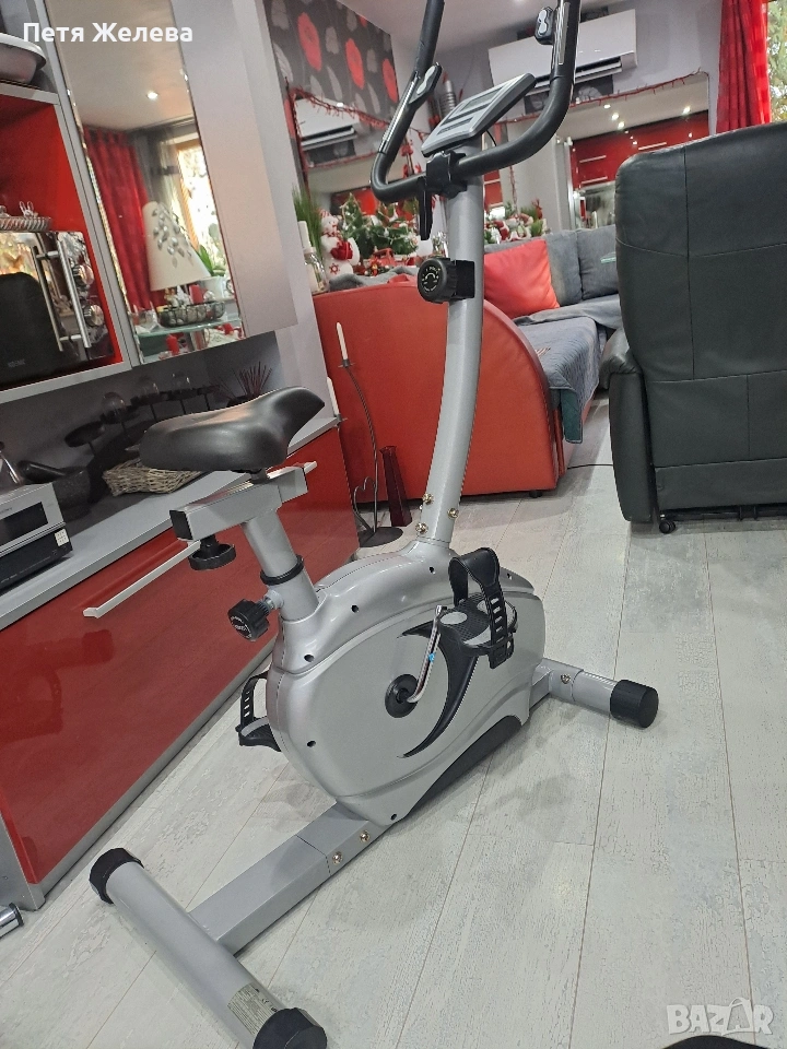 Велоергометър  SPORTPLUS /скорост,разстояние, калории и пулс/, снимка 1