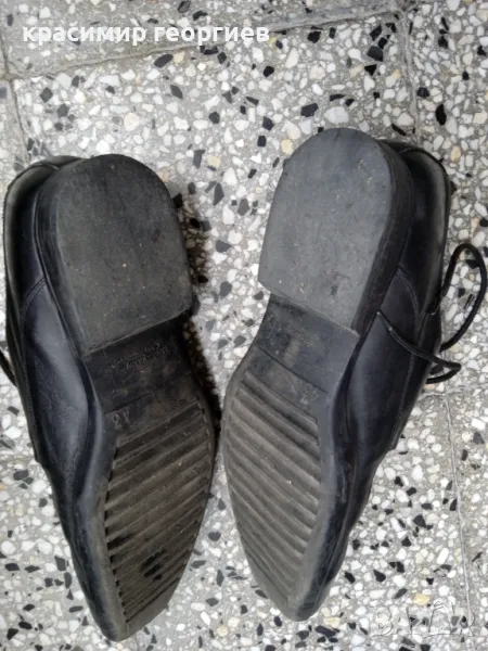 Продавам запазени и неизползвани мъжки кожени обувки ретро, снимка 1