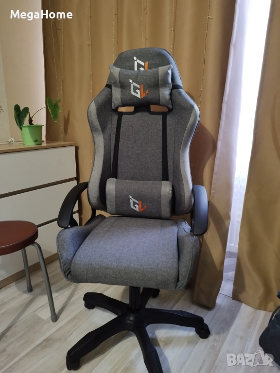 НОВ Стилен Геймърски стол GAMELAB NOMAD Breeze, тъмносив, снимка 1