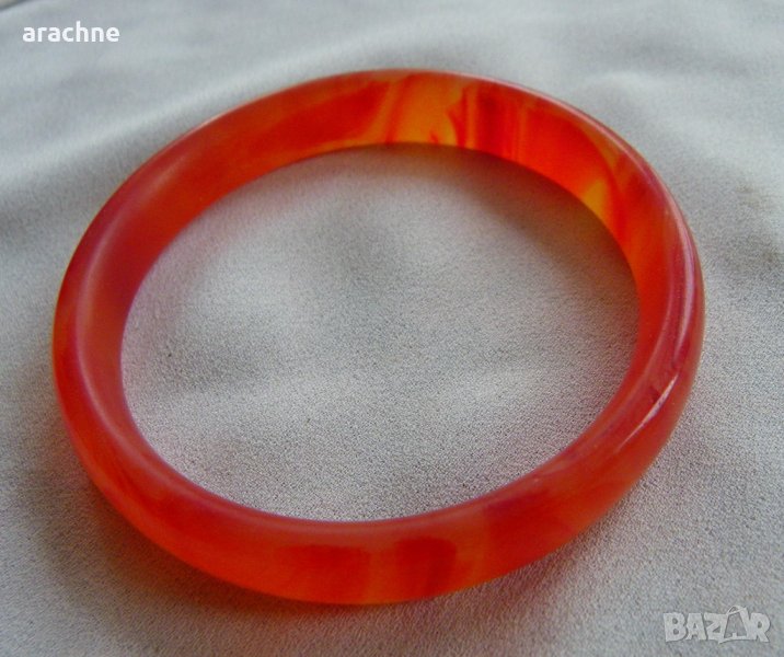 Твърда гривна от карнеол, снимка 1