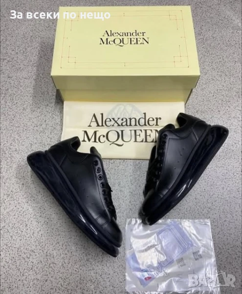 Alexander McQueen Мъжки Черни Маратонки👟Мъжки Спортни Обувки Александър Макуин Код P991, снимка 1