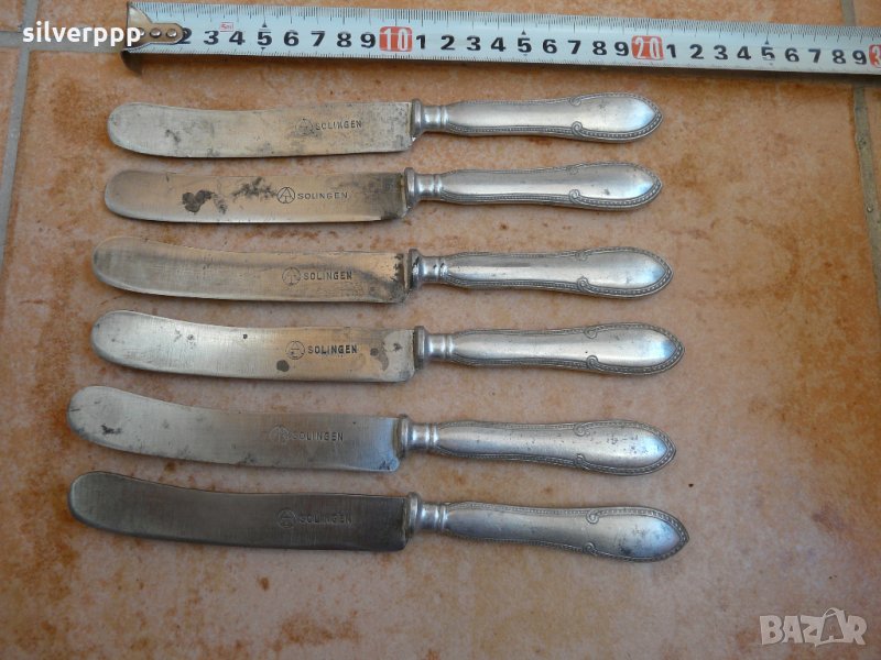 Комплект стари сервизни ножове Солинген , снимка 1
