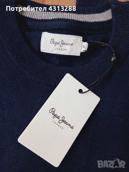 Pepe Jeans L/XL пуловер -памук,вълна,кашмир, снимка 1