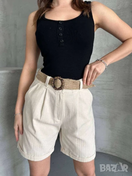 къси панталонки бермуди с колан , снимка 1